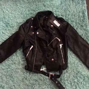Faux leather jacket